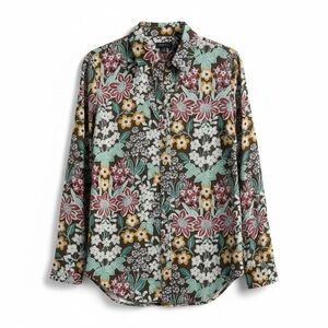 Talbots Multicolor Floral Womans Shirt